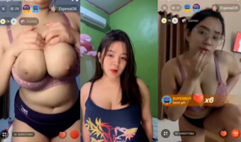 Elga Seleb Tiktok Aduhay Nekat Pamer Susu Gede